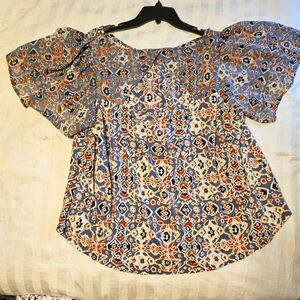 LUCKY BRAND BLOUSE SIZE 2X Multi